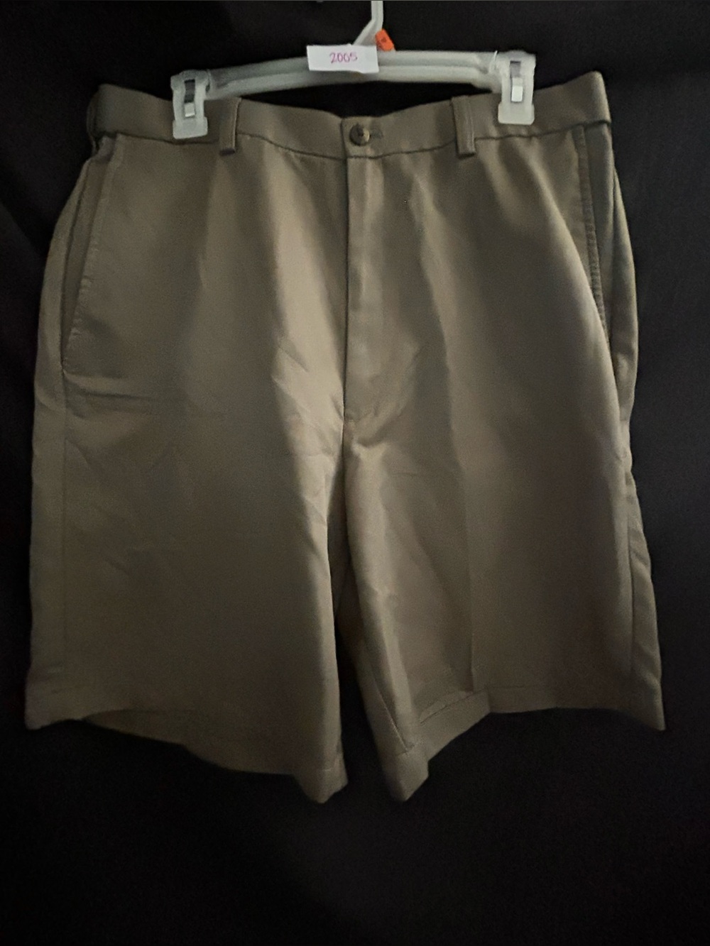 Haggar Khaki Men's Casual Shorts Classic Flat Front SZ 34